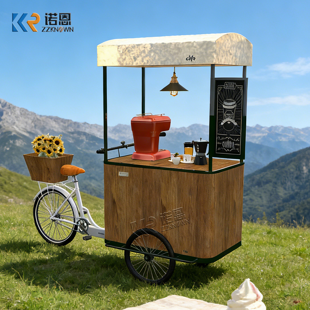 Food City Snacks - Chariot alimentaire portable moderne de haute
