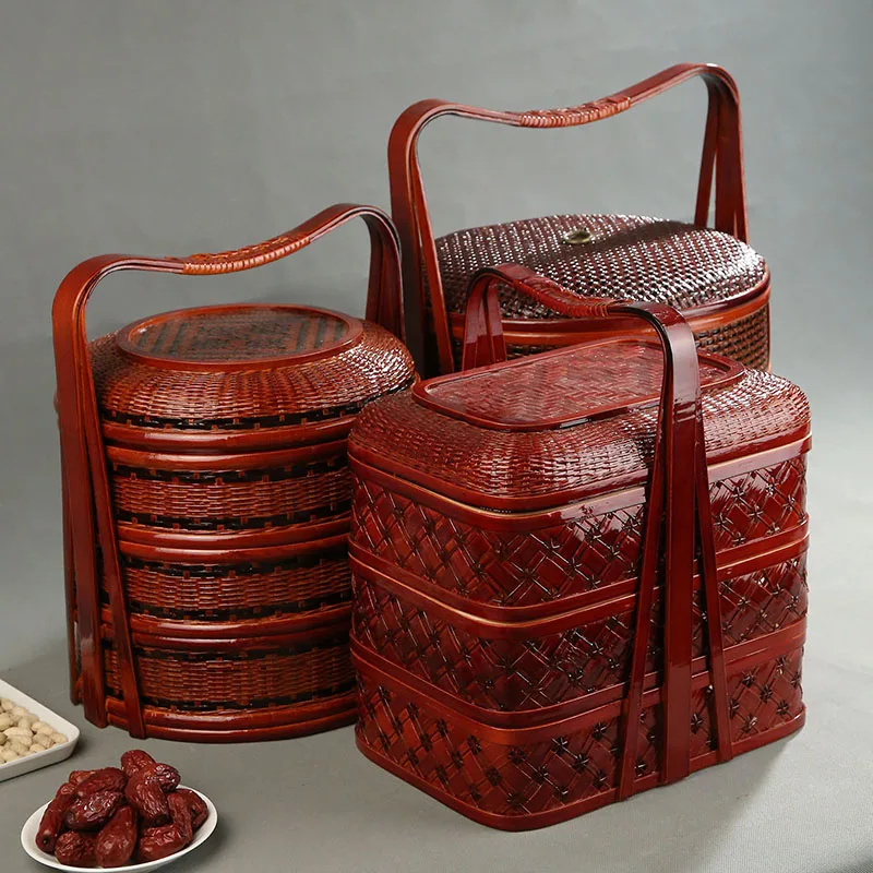 Panier de pique-nique en bambo - Food Snacks Hamper avis et prix