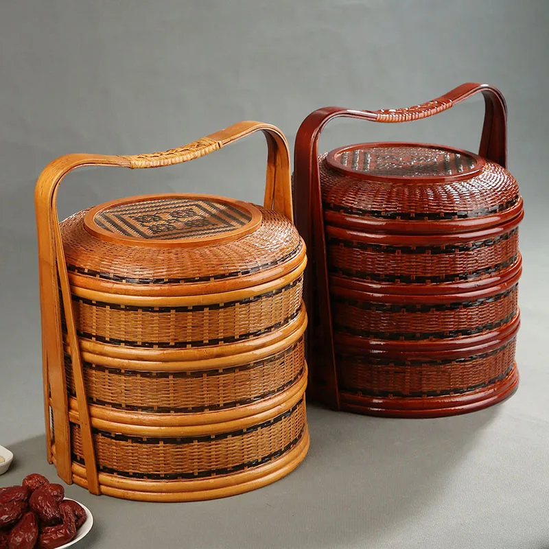 Panier de pique-nique en bambo - Food Snacks Hamper avis et prix