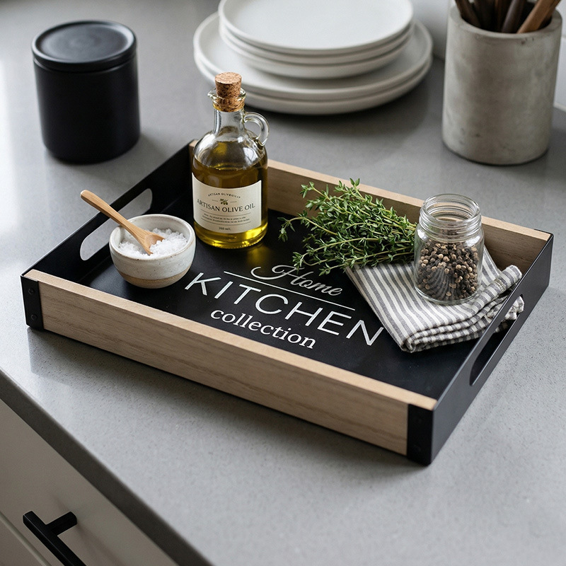 Plateau de service métallique  - Food Platter Snacks avis et prix