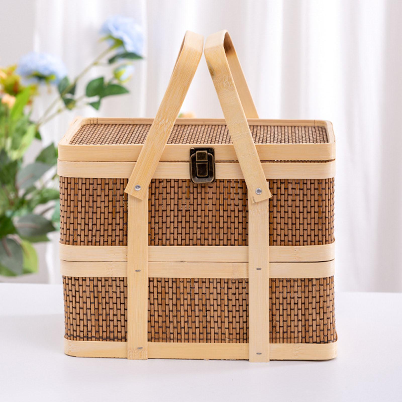 Panier de pique-nique tissé, p - Food Snacks Hamper avis et prix
