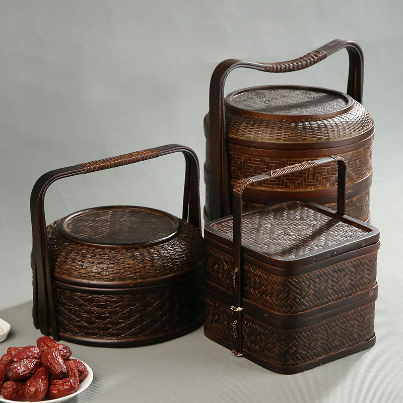 Panier de pique-nique en bambo - Food Snacks Hamper avis et prix