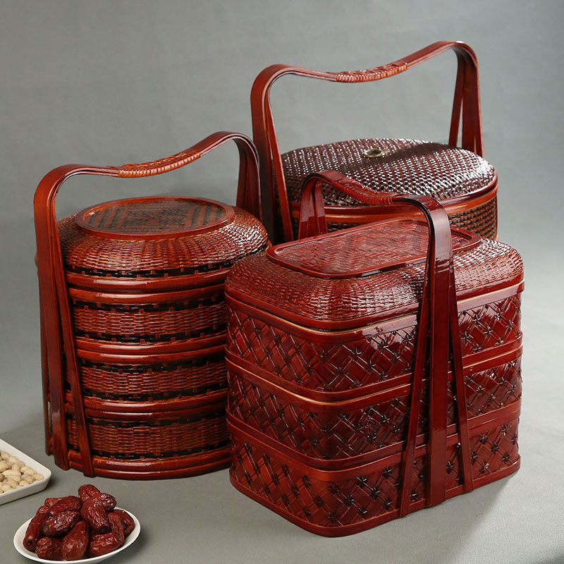 Panier de pique-nique en bambo - Food Snacks Hamper avis et prix